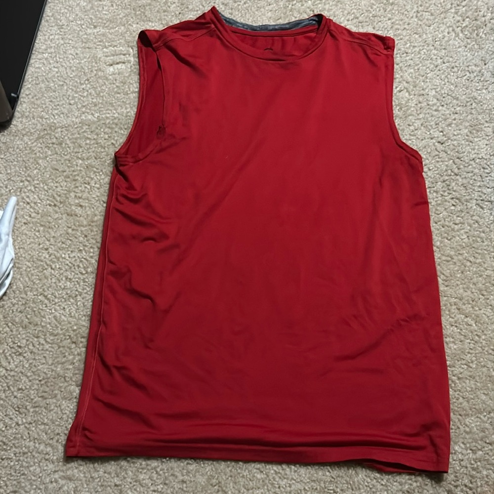 Red champion tank top